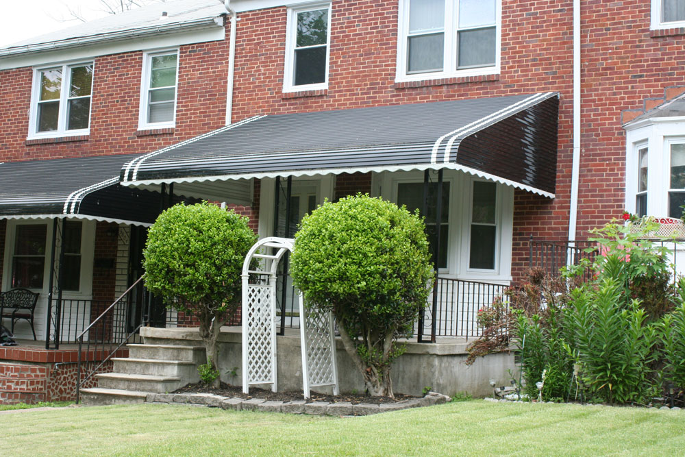 Step down awning
